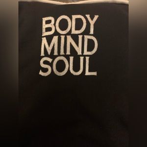 Aqua Rose sz small black white tank top dress body mind Soul 92% nylon 8%spandex